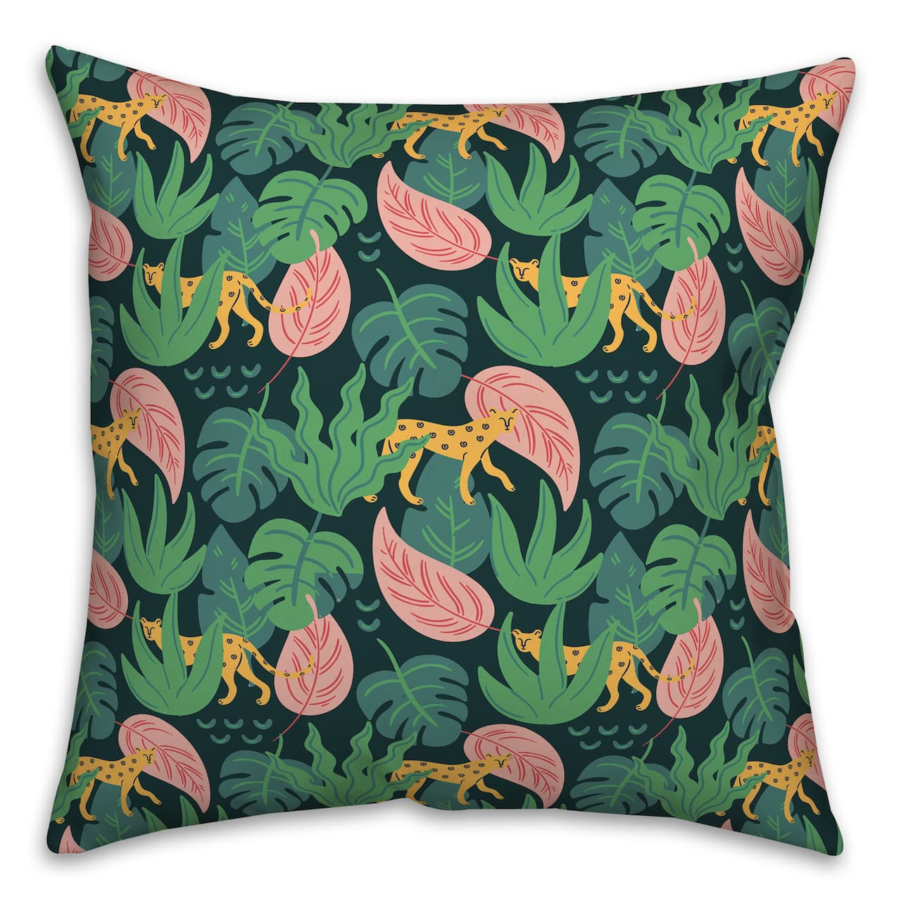Tropical Cheetahs 18" x 18" Indoor / Outdoor Pillow